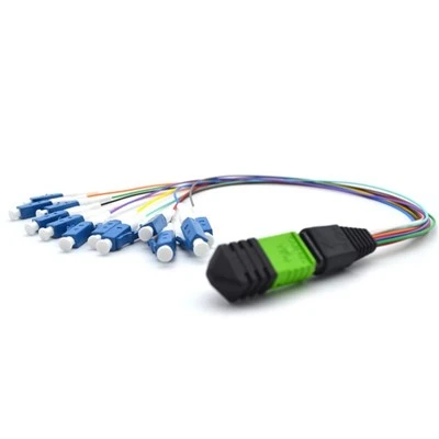 MPO-LC 12 Muti-color Tight Buffer Fiber Patch Cords 0.3m