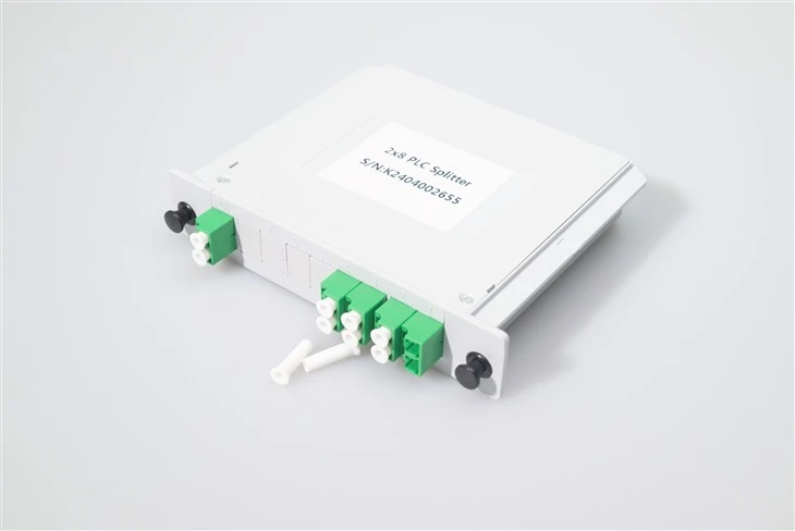 2*8 PLC fiiberoptilise splitteri kassett SC APC